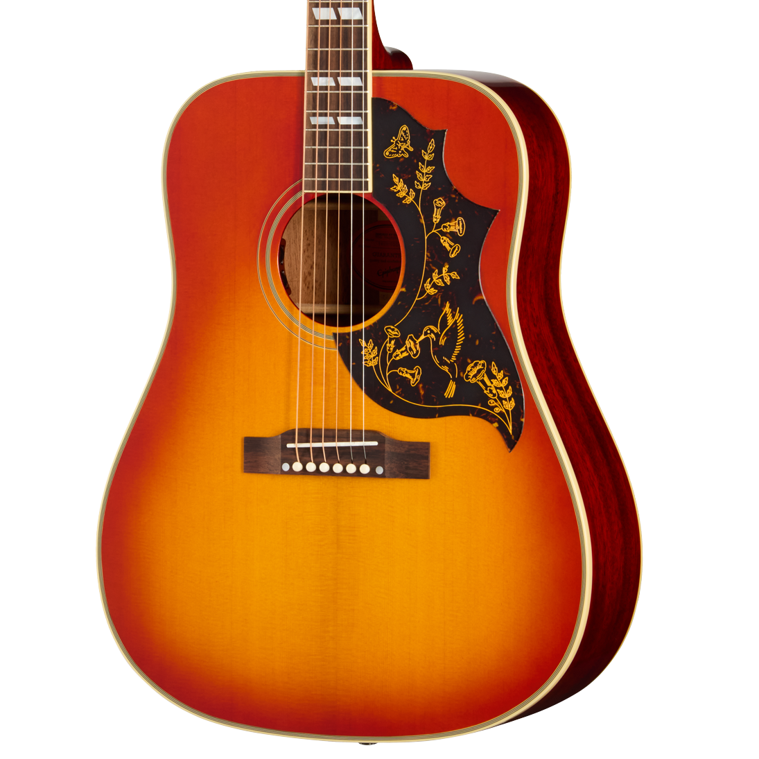 Epiphone Inspired By Gibson Custom 1960 Hummingbird Reissue In Heritage Cherry Sunburst